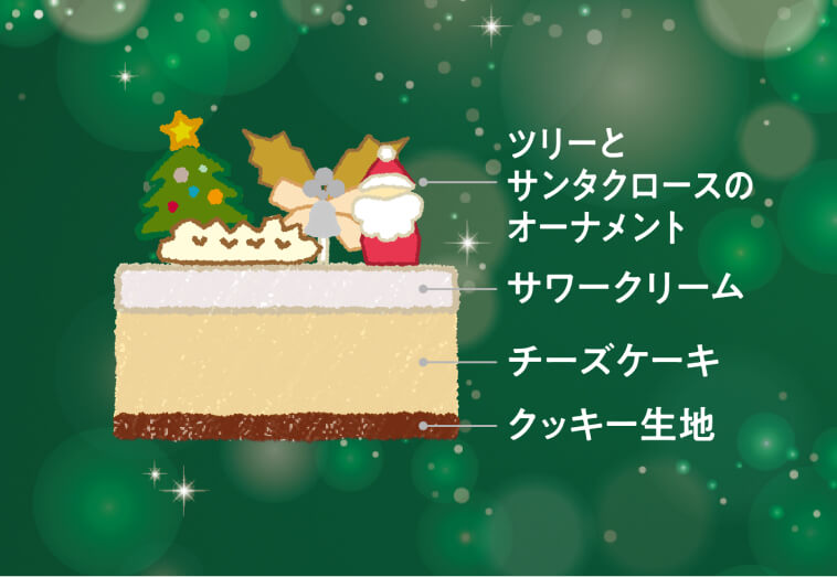 しらさぎチーズケーキ クリスマスver.